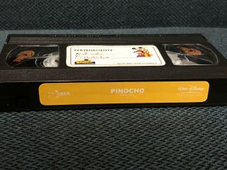 Pinocho Spanish Dubbed Version VHS Pinocchio Edition Disney RARE 2