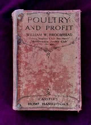 Antique Poultry And Profit By William W Broomhead Over 100 Years Old 8 Plates