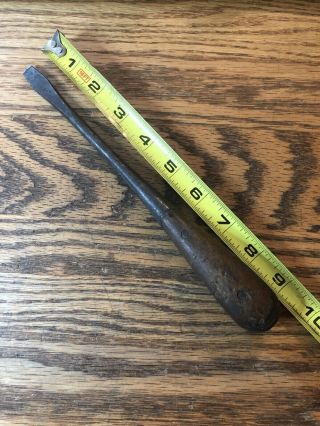 Antique 1900s Screwdriver,  Flathead Wood/wooden Handle Inserted Into Steel Body