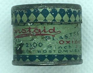 Antique Firstaid Tin Zinc Oxide Surgical Plaster United Drug Co.  Boston 1 Inch