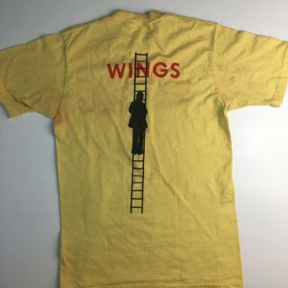 Wings Paul McCartney Promo Capitol Vintage Tour Shirt The Beatles Rare 3