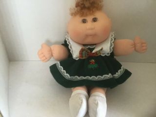 1988 Mattel 1st Edition 12 " Cabbage Patch Kid Preemie Christmas Doll Signed Tag