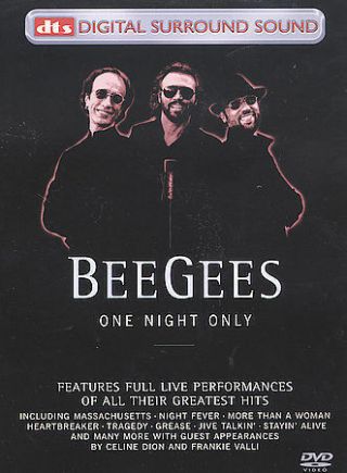 Bee Gees,  The - One Night Only (dvd,  1997 Dts Sound) Live Concert Rare Authentic