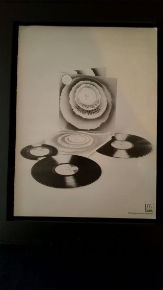 Stevie Wonder Songs In The Key Of Life Rare Promo Poster Ad Framed