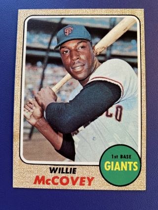 1968 Topps 290 Willie Mccovey Hof San Francisco Giants
