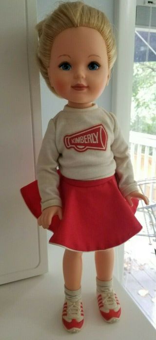 Vintage 1983 Tomy Kimberly 17 " Fashion Doll Cheerleading Outfit
