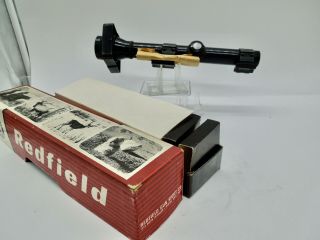Vintage Rare Classic Redfield 2 - 3/4x 1 " Tube Rifle Scope W/ Box Weaver Mounts