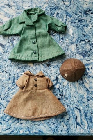 Vintage Terri Lee Doll Girl Scout Dress & Brownie Dress & Beanie