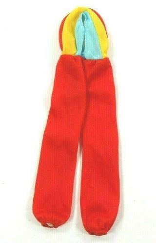 Barbie Vintage 1976 Superstar Mod Halter Jumpsuit 2554 Red Yellow Blue No Tie