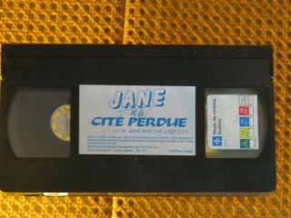 JANE ET LA CITÉ PERDUE VHS G MEGA RARE FRENCH VERSION NTSC IN SHRINK 3