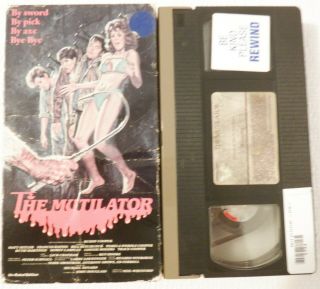 The Mutilator; Unrated; Buddy Cooper; Rare Horror/slasher 1984 Vhs Tape; Rental