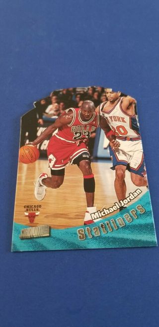 Michael Jordan 1998 - 99 Stadium Club Statliners Die - Cut S2 - Rare - Nr