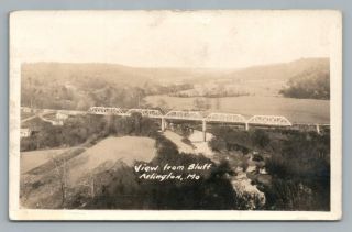 Gasconade River Bridge Arlington Missouri Rppc Antique Photo Azo Phelps Co 1930s