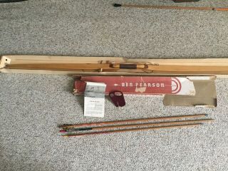 Vintage Rare Ben Pearson Long Bow Archery Set
