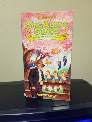 Disney Sing Along Songs Zip - A - Dee - Doo - Dah Songs Of The South Vhs Vol 2 Rare Oop