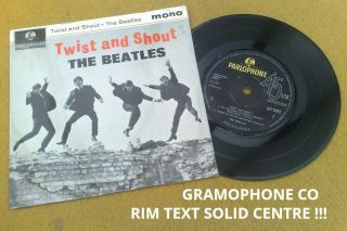 Beatles " Twist & Shout " Uk Rare Early 70 