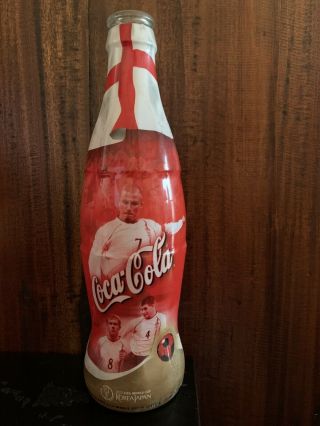 David Beckham - Coke Bottle 2002 World Cup Football England Scholes Gerrad Rare