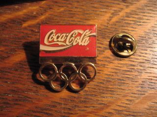 Coca Cola Olympics Pin - Vintage Coke Olympic Games Soda Pop Lapel Hat Sports