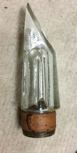Vintage Crystal Clarinet Mouthpiece Rare
