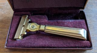 Gold Eversharp Schick Injector Razor (ultra Rare Vintage Christmas Special)