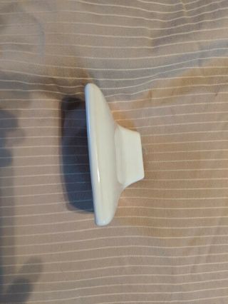 White Ceramic Wall Mount Soap Holder Dish 3