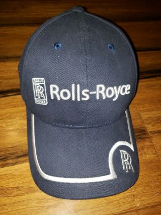 Rolls Royce Blue Logo Embroidered Back Stamp On Clasp Rare Adjustable Strap