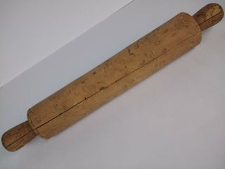 Vintage Or Antique One Piece Wood Rolling Pin 16 Inches Long