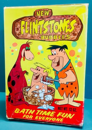 Rare Vtg Flintstones Bubbles Clark Co Hollywood Hanna - Barberra Htf