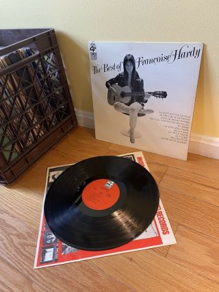 The Best Of Francoise Hardy Lp Rare White Cover Vinyl Ex - Nm