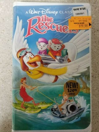The Rescuers (vhs,  1992) Walt Disney Rare Classic Black Diamond Series