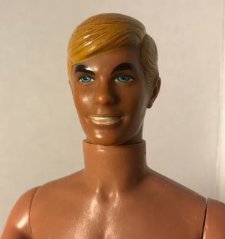 Retro 1980s Sun Gold Malibu Ken Doll Mattel 1983 Barbie Boyfriend Superstar Era