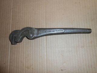 Antique Reed Adjustable Spring Loaded Wrench Tool 1897 Erie Pa