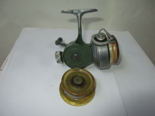 Thommen Record Fishing Reel Made In Switzerland For Repair Or Parts Extra Spool