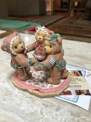 Very Rare Cherished Teddies 352586 Christmas Dancing Bears Sugar & Spice