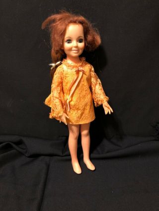 Vintage 18 Inch Chrissy Doll With Growing Hair Damage