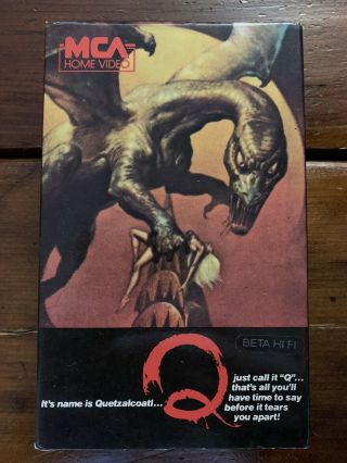 Q The Winged Serpent Betamax Mca Science Fiction Sci Fi Horror Cult Rare Beta