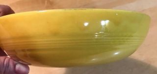 Vintage Homer Laughlin Harlequin Yellow Salad Bowl 7 1/4 " Fiesta