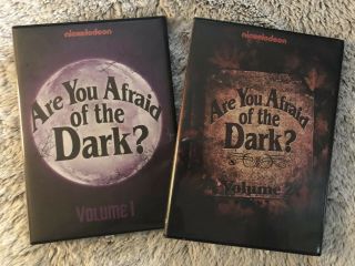 Rare Nickelodeon Are You Afraid Of The Dark Volume 1 & 2 Dvd Collectible Oop Set
