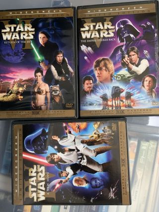 Star Wars Theatrical Limited Edition Widescreen (6 Dvd) Rare 4,  5&6