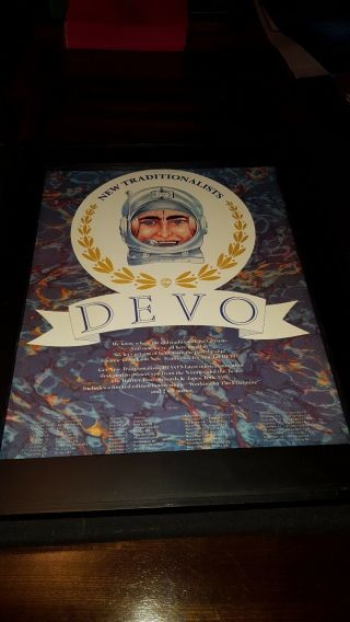 Devo Traditionalists Tour Rare Promo Poster Ad Framed