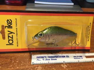 Vintage Natural Ike 3 " Squarebill From Lazy Ike Tackle In Pkg Made In Usa
