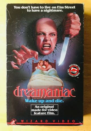 Dreamaniac 1986 Rare Wizard Video Big Box Vhs