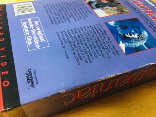 Dreamaniac 1986 Rare Wizard Video Big Box VHS 3