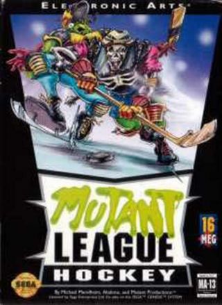 Mutant League Hockey - Rare Sega Genesis Game