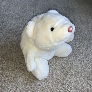 Vintage 1980 Gund 12” Snuffles Polar Bear Plush Toy Stuffed Animal