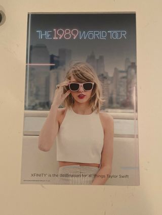 Taylor Swift " The 1989 World Tour " Concert Promo Poster 11x17 Rare