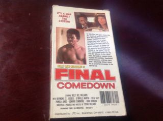 THE FINAL COMEDOWN RARE BINGO VHS 1972 BLAXPLOITATION BILLY DEE WILLIAMS ACTION 2