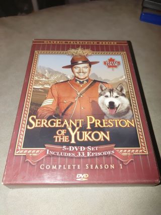 Sergeant Preston Of The Yukon Complete First Season One Dvd Rare Oop Tv Series 1