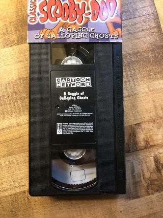 RARE OOP UNRATED SCOOBY DOO A GAGGLE OF GALLOPING GHOSTS VHS VIDEO HANNA BARBERA 3