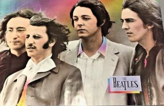 Rare Og Beatles Poster John Lennon Paul Mccartney George Harrison Ringo